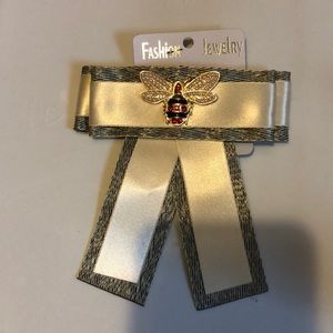 Stone Bee Brooch Bow Tie